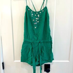 BCBG Green Romper